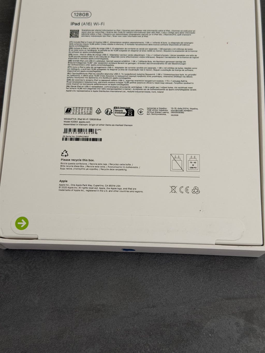 iPad-verpakking reviewfoto